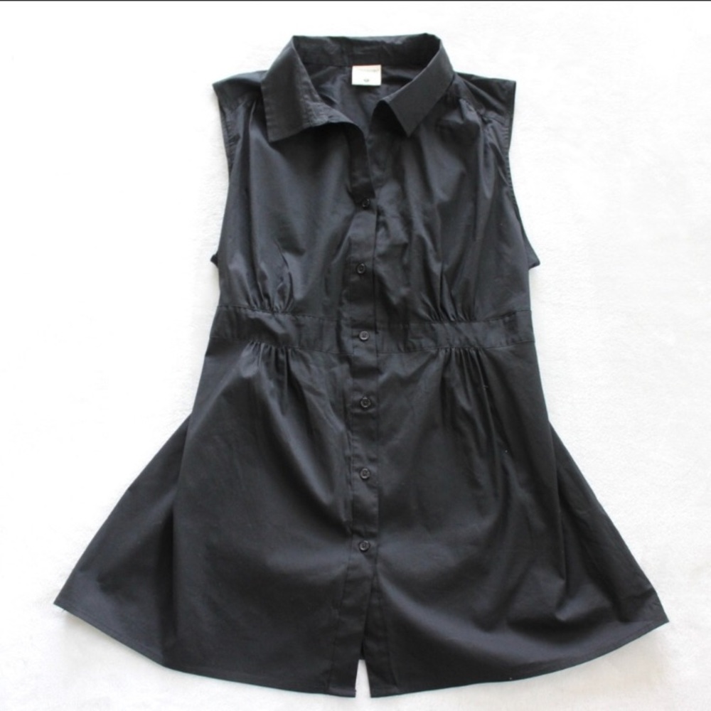 Motherhood Maternity Black Button Down Shirt Large